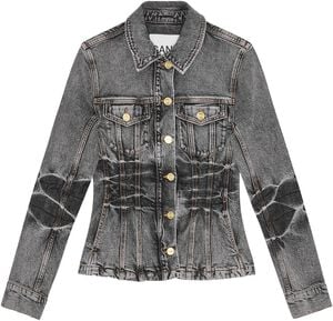 Stretch Future Denim Fitted Blazer