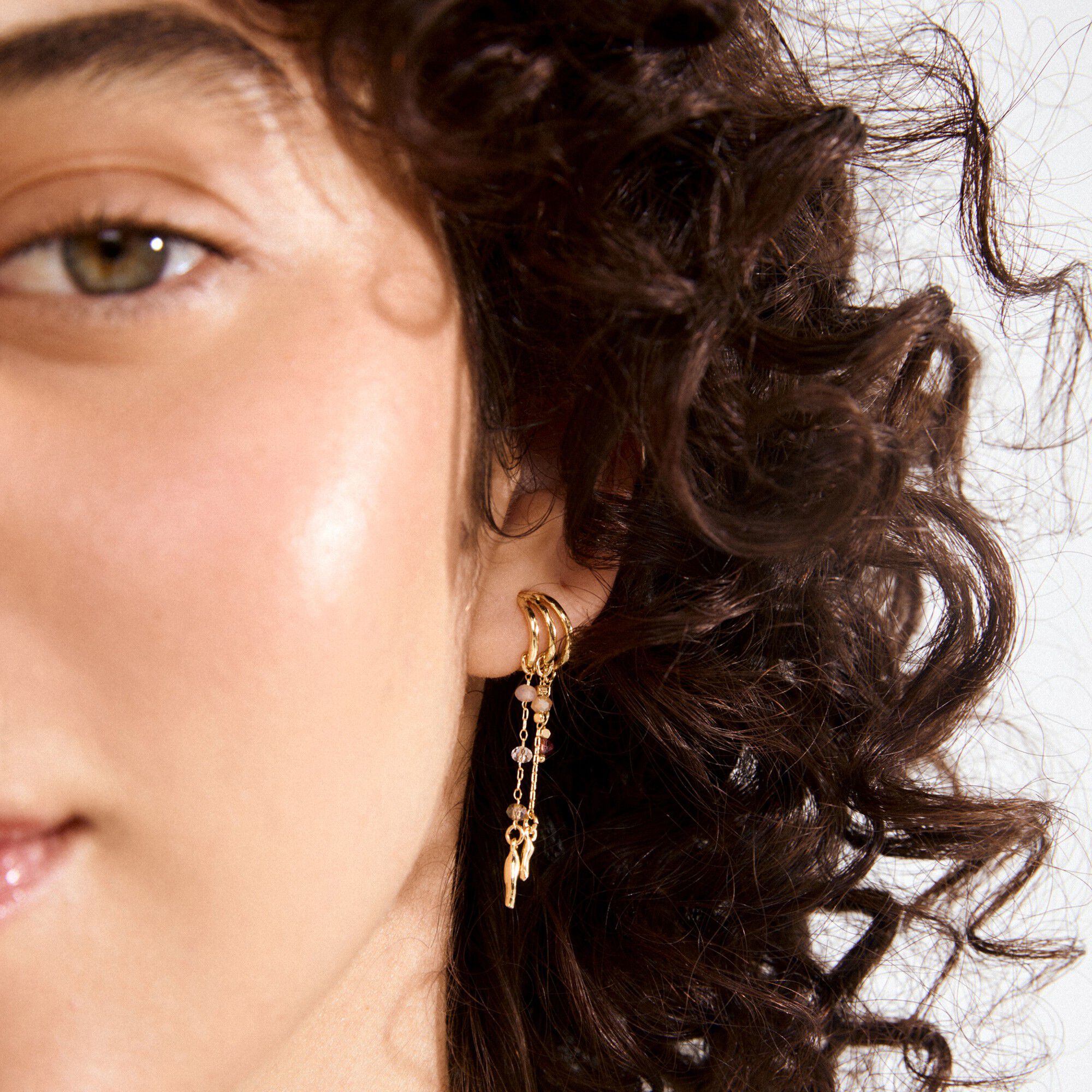 MORIN earrings gold plated