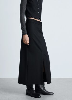 Pinstripe suit skirt