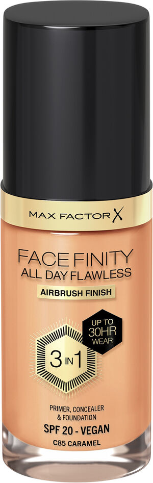 Max Factor Facefinity All Day Flawless 3 In 1 Foundation, 085 Caramel,