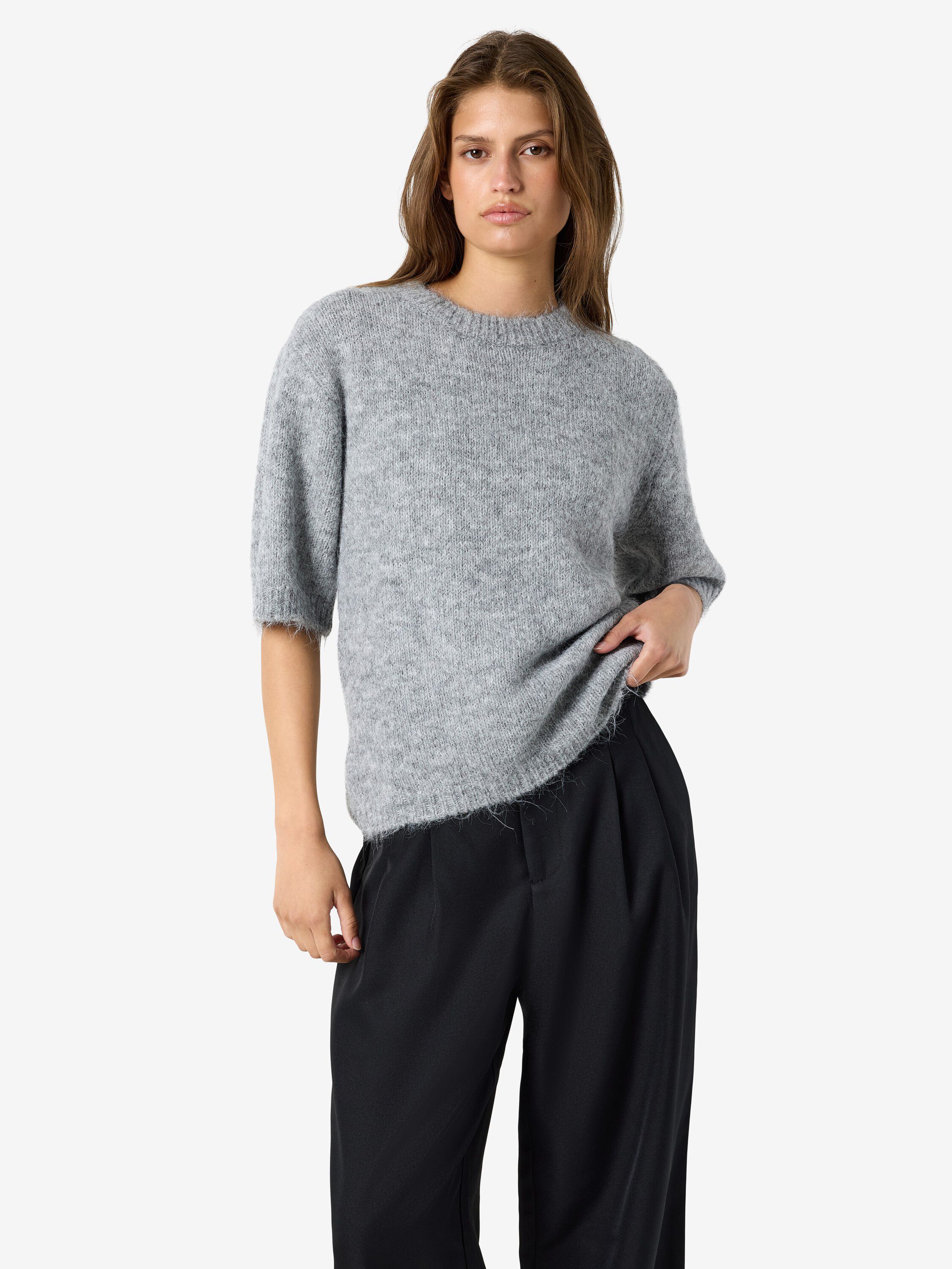 Strikket Nmsutton S/S O-hals Noos