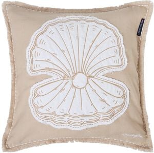 Summer Embroidered Patch Linen/Cotton Pillow Cover