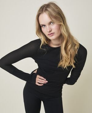 Ability Performance T-shirt med lange &aelig;rmer - Nero