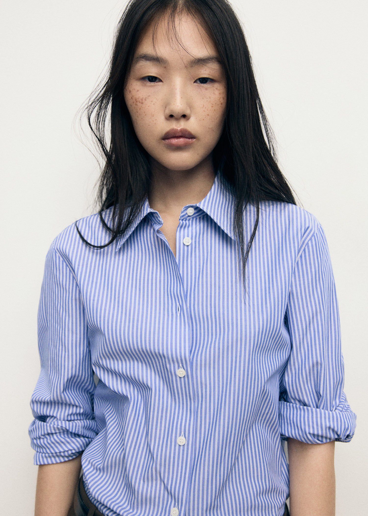 Cotton and lyocell blend straight s