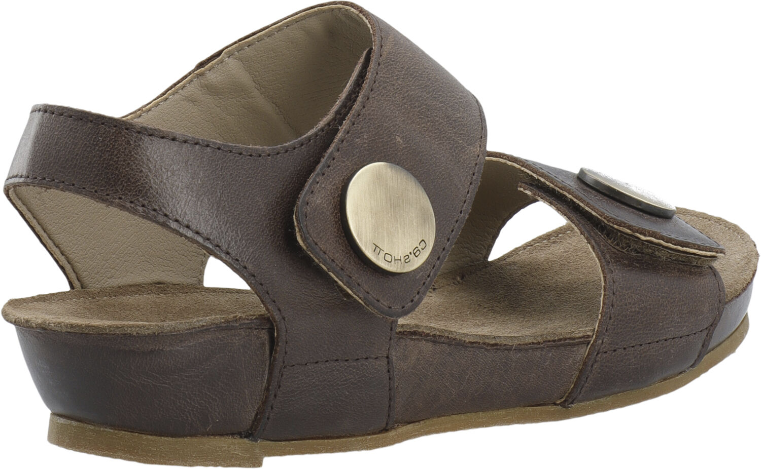 CASAVA Button Sandal Leather