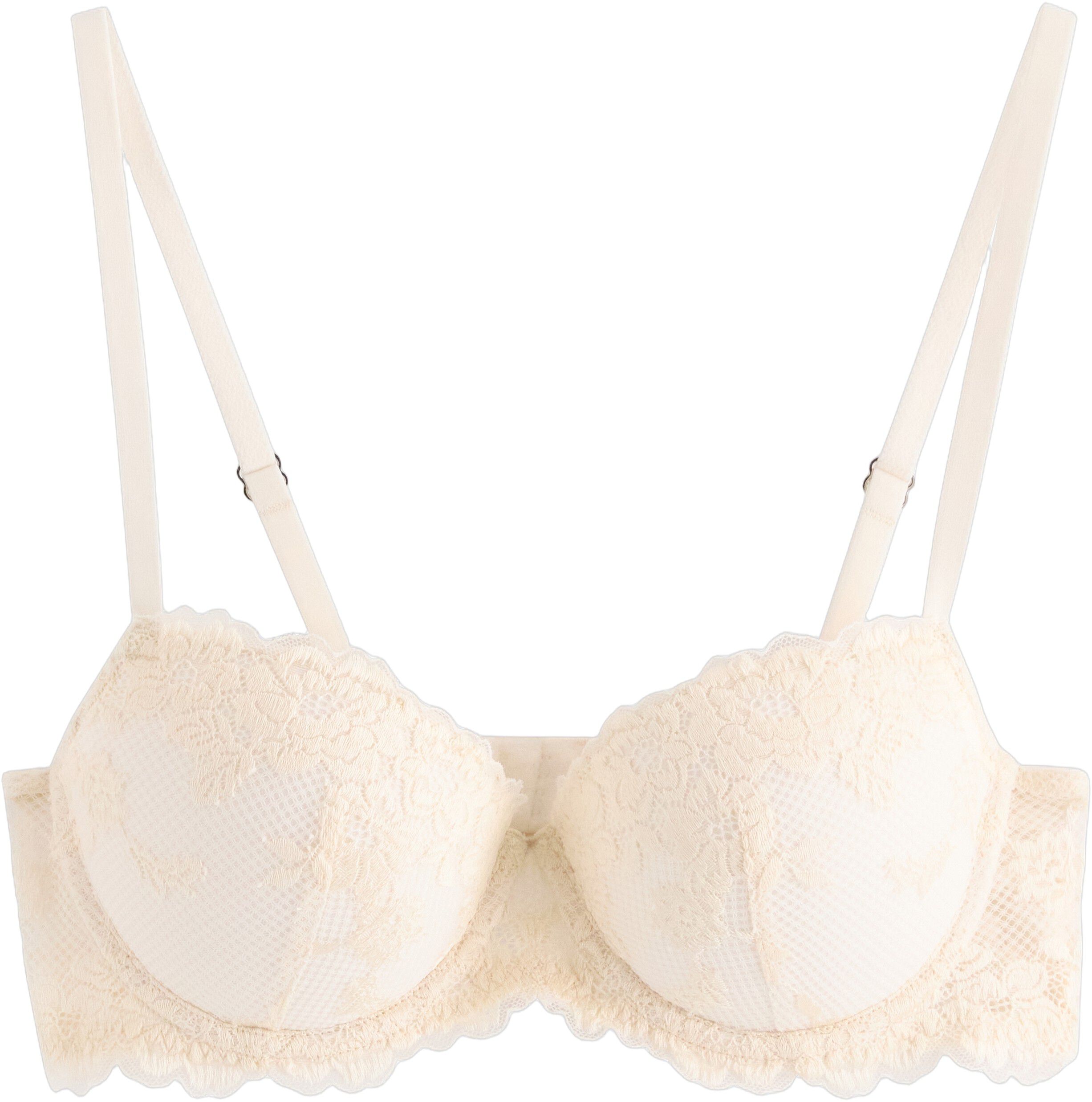 Balconette-BH med push-up og blonde