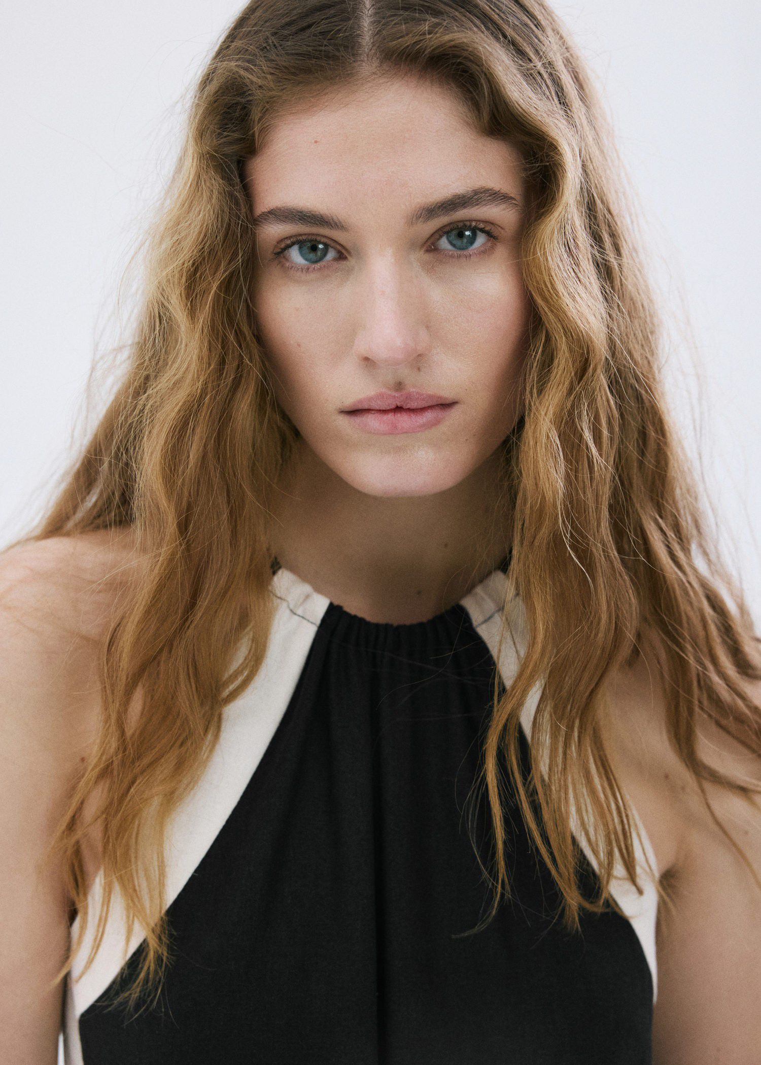 Linen halter jumpsuit