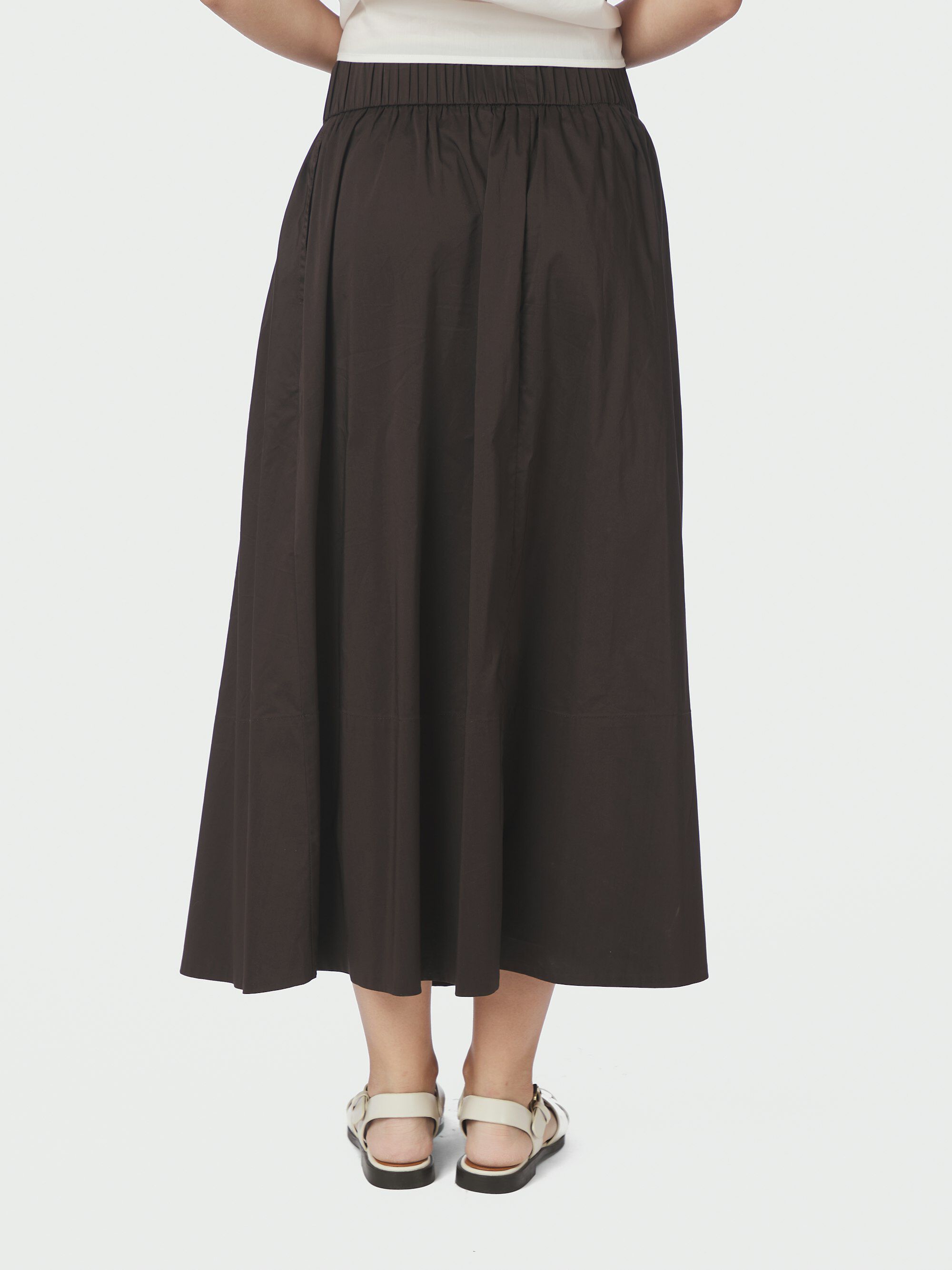 Yara Long Poplin Skirt