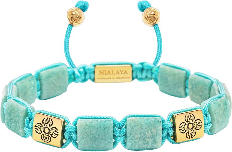 Amazonite Dorje Flatbead Bracelet