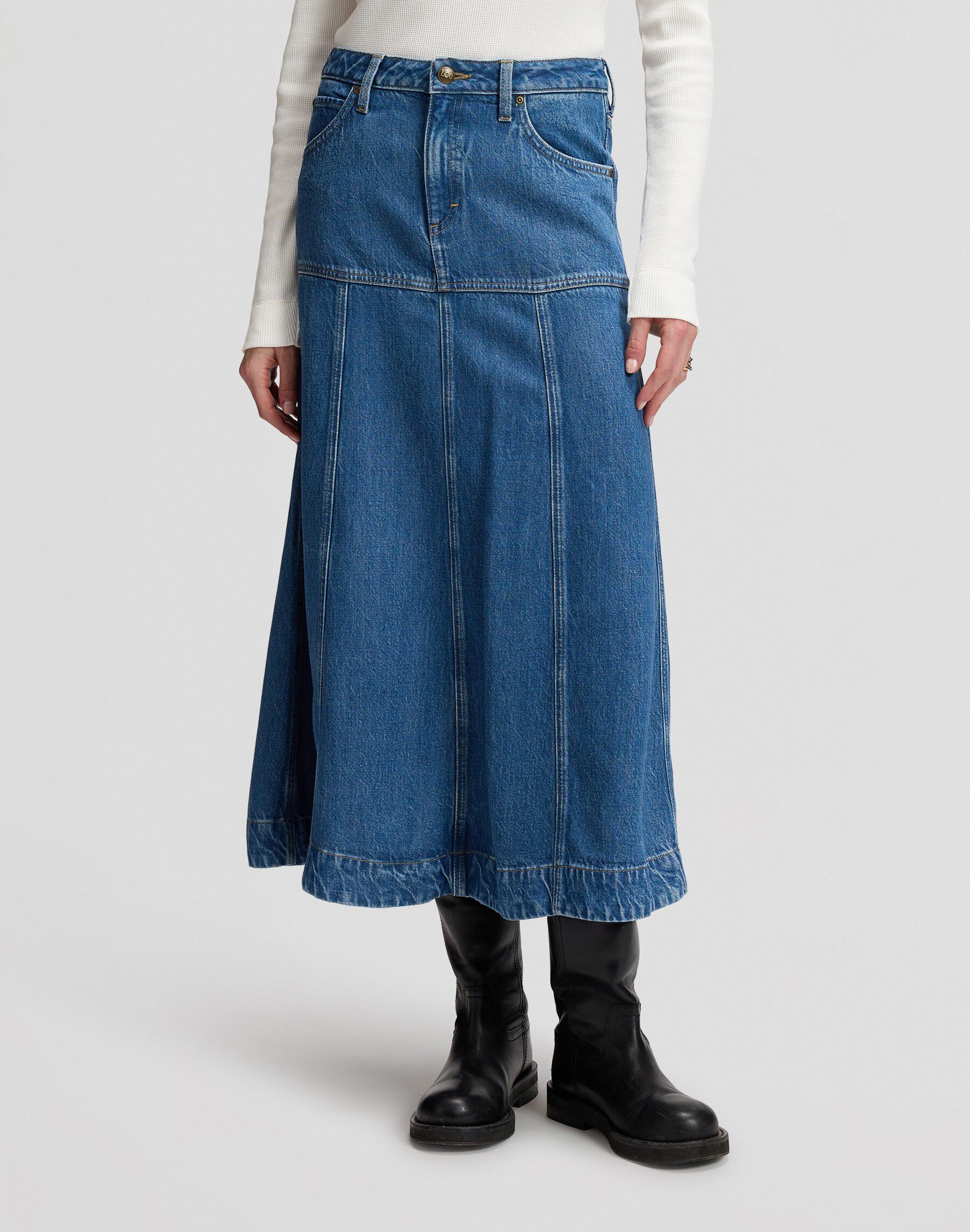 SEAMED_MIDI_SKIRT TORRENTIAL