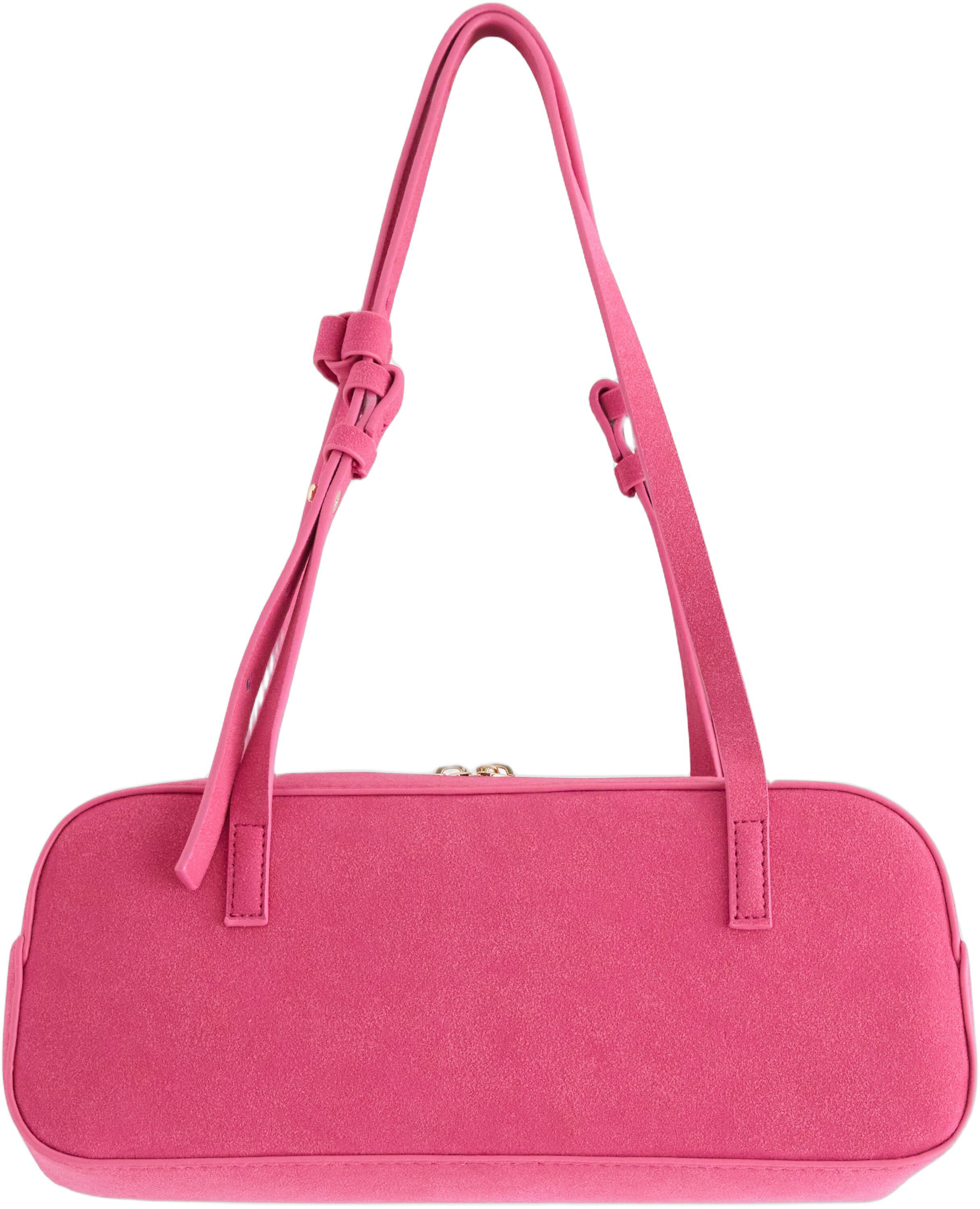 Lille taske med korte h&aring;ndtag samt