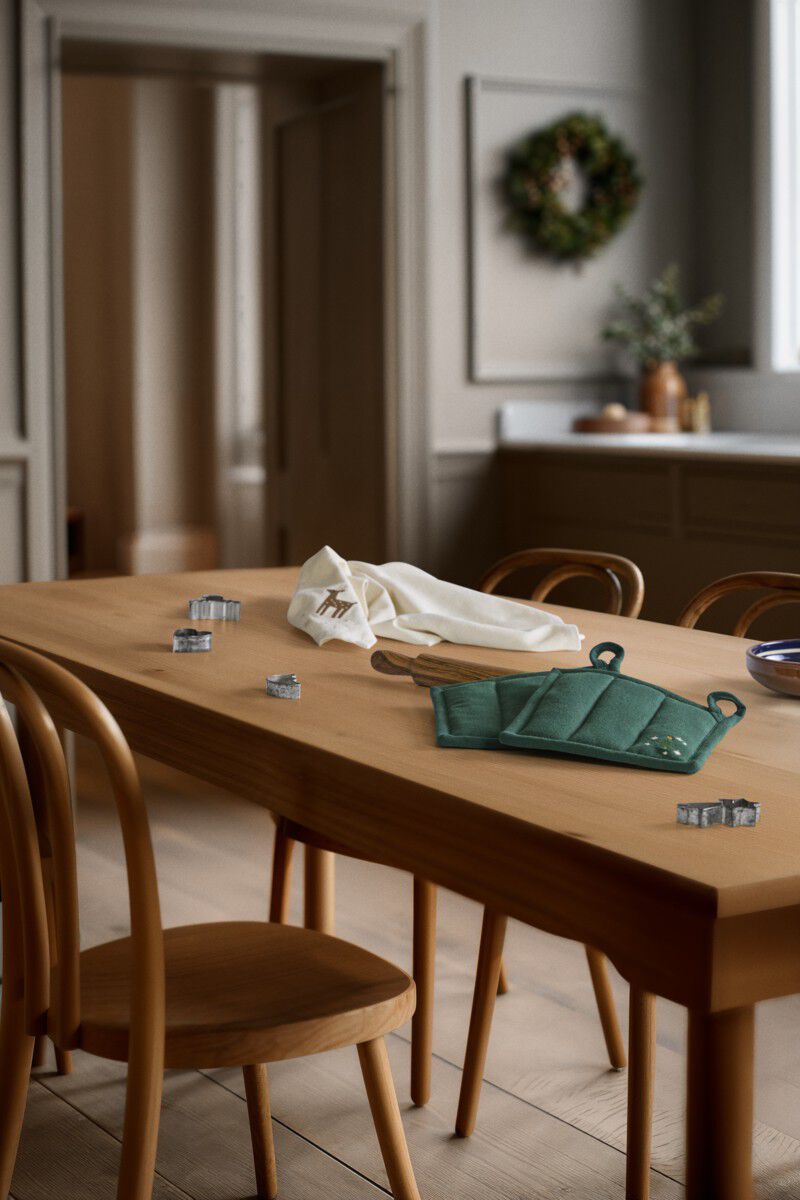 Christmas Fable Grydelapper 22x22 cm gr&oslash;n 1 stk.