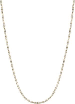 Mini Tennis Necklace in Gold
