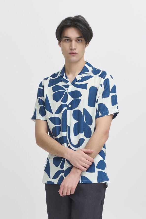 CFWESTON SS RC printet linen shirt