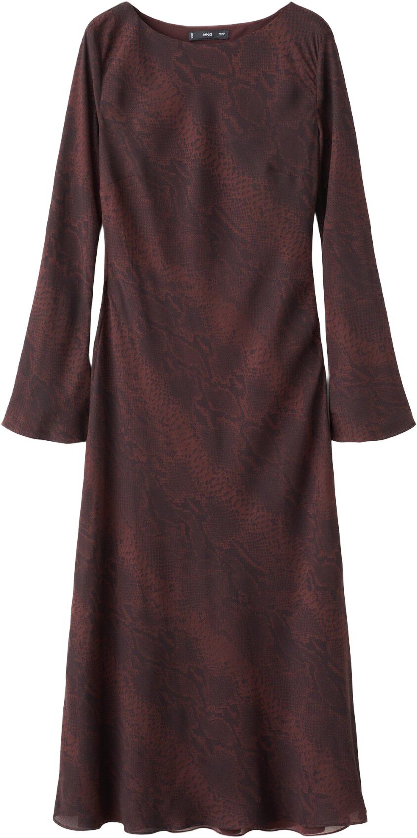 A-line animal-print dress