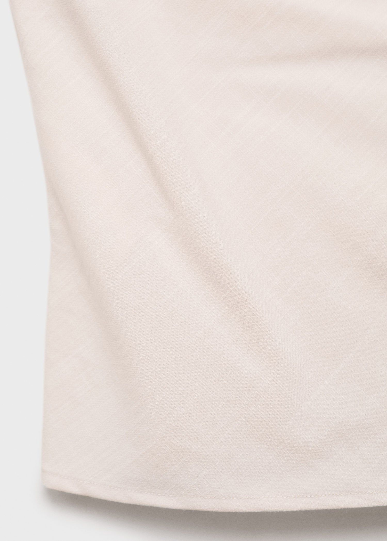 Asymmetrical draped top with straps