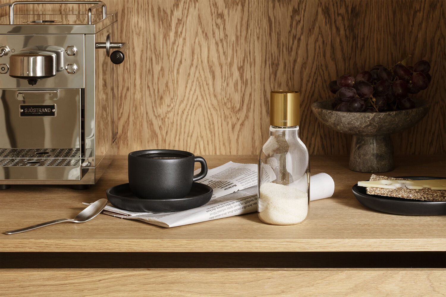 Sukkerdispenser messing