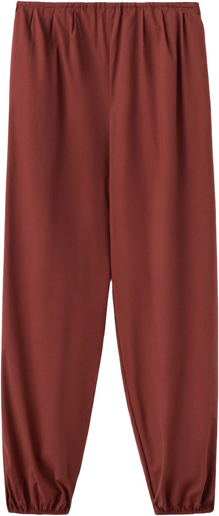 Balloon-style trousers with elastic