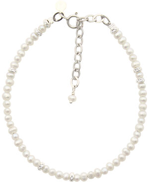 Lauren Pearl Bracelet - Silver
