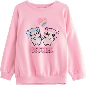Sweatshirt Cats and heart plac
