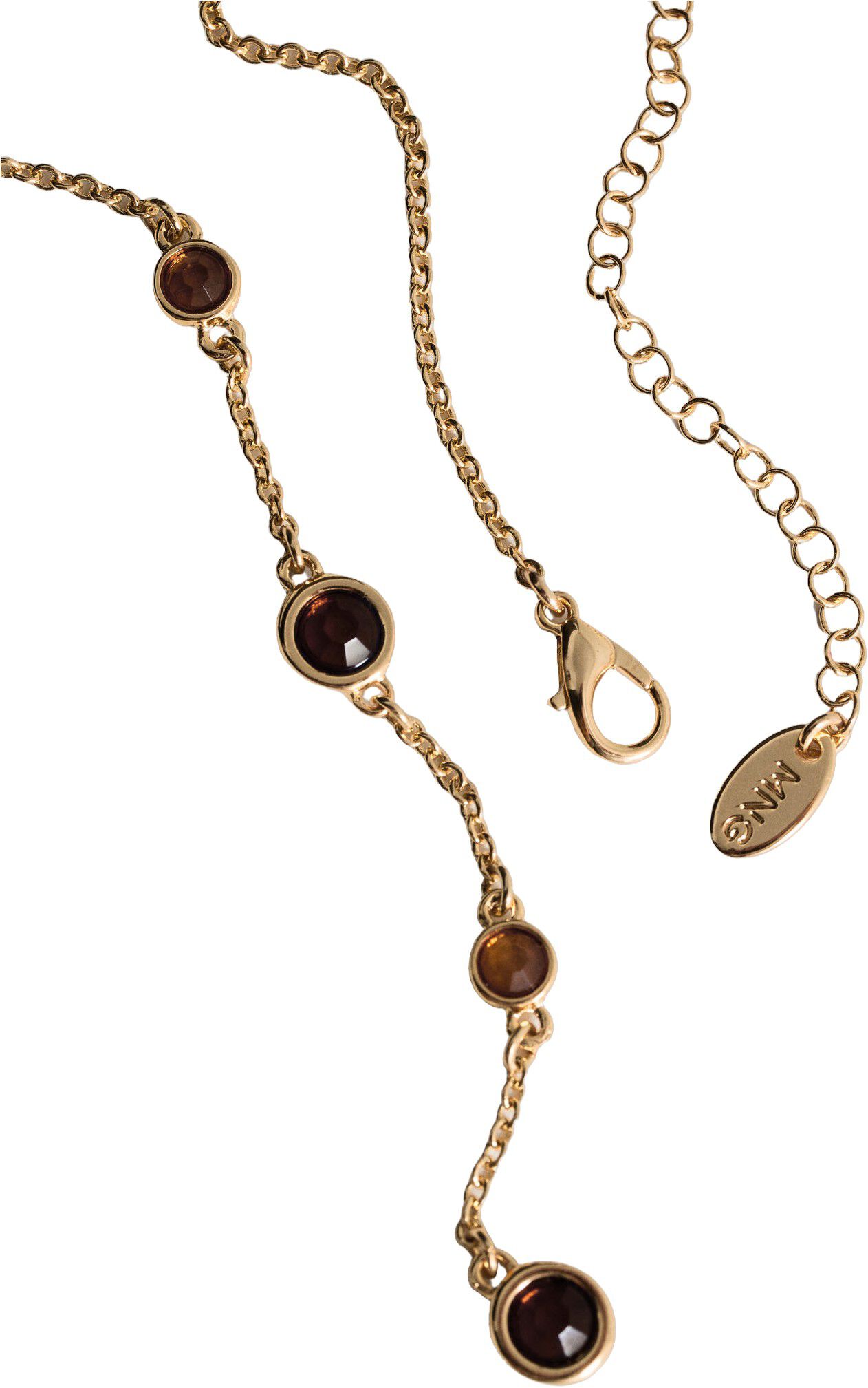 Long triple necklace