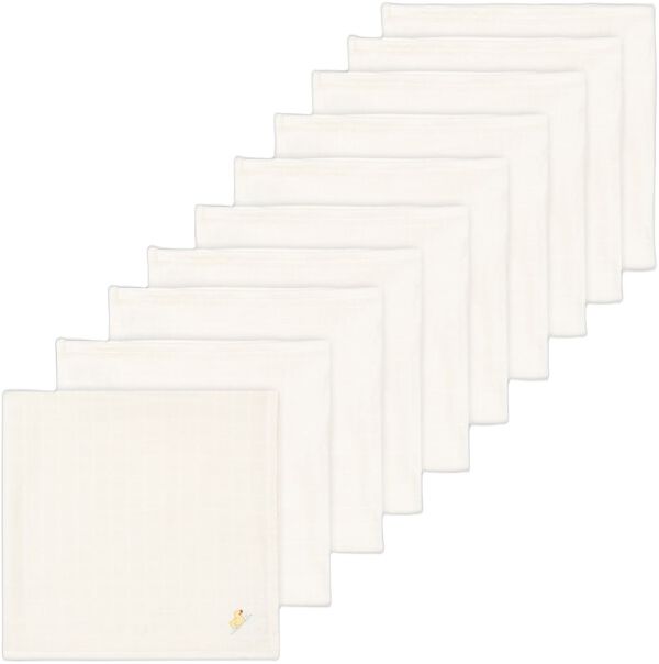 NUVOLI 10 PACK MUSLIN CLOTH GOTS