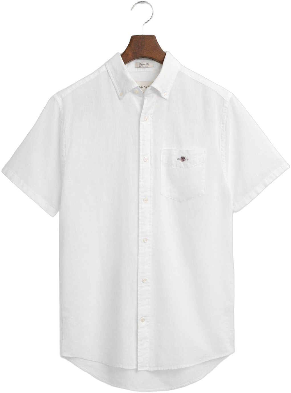 REG COTTON LINEN SS SHIRT