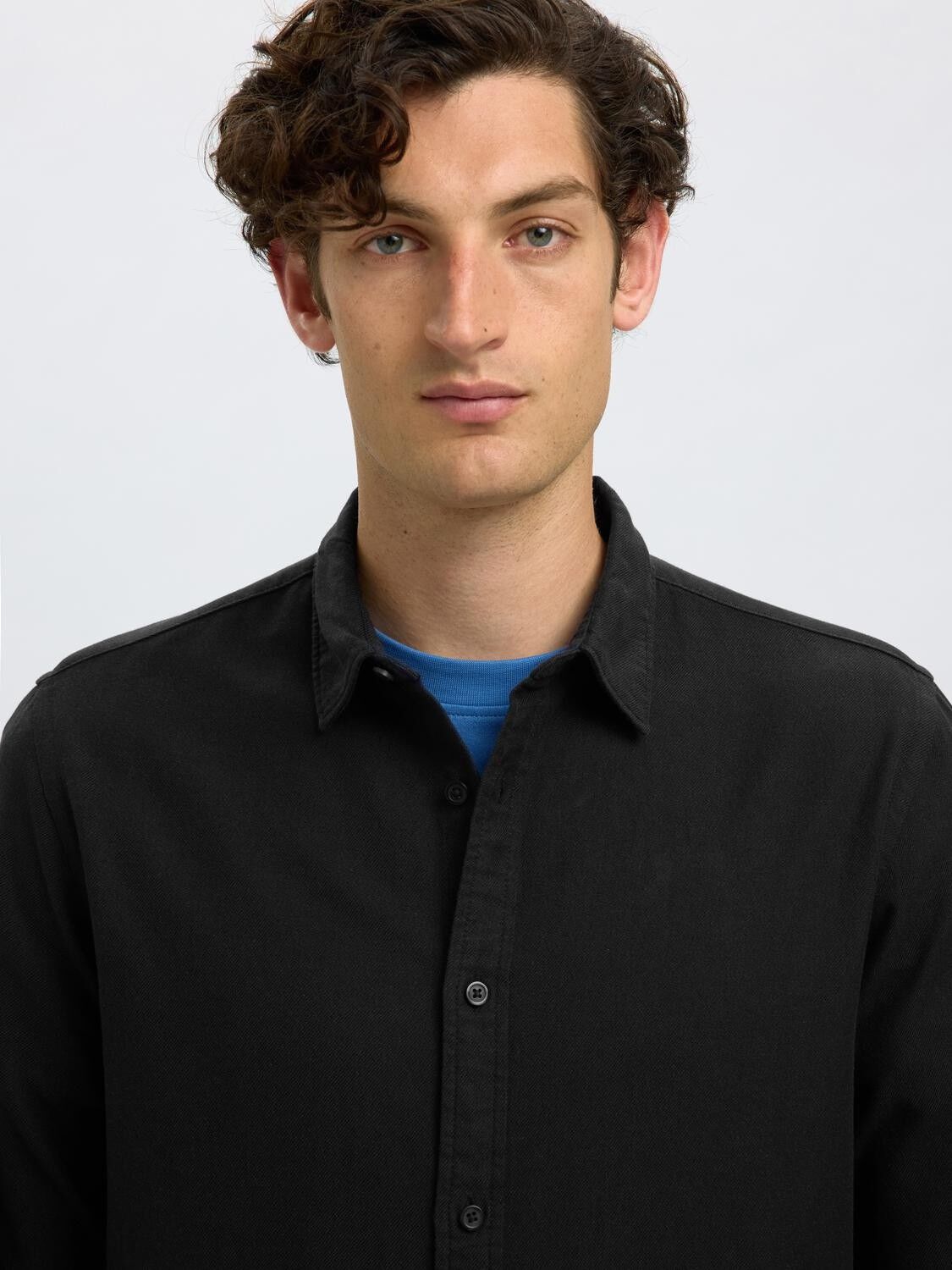 SLHREGNOAH BRUSHED TWIST SHIRT LS N