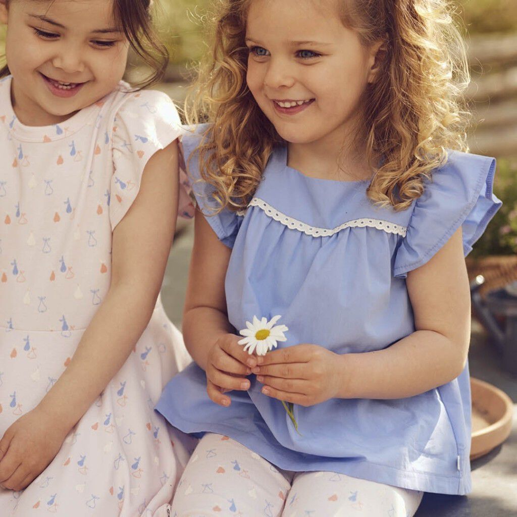 Poplin frill s/s T