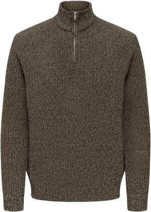 ONSJOIN REG LS HIGH NECK KNIT CAMP