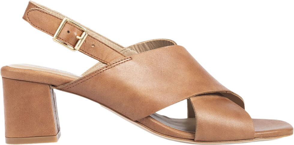 Sandal med blokh&aelig;l