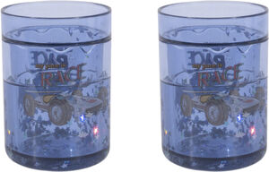 2 PACK GLITTER CUPS
