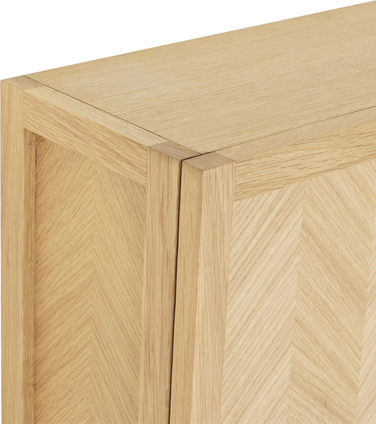 Herringbone Skoskab Large Natur