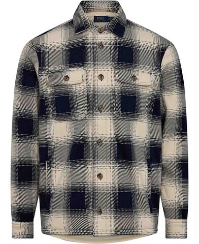 Plaid Fleece Shirt Jacket