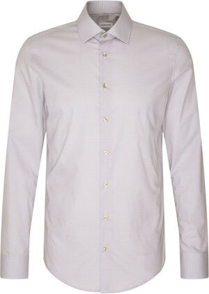 Business Shirt Slim Long sleeve Kent-Collar Print