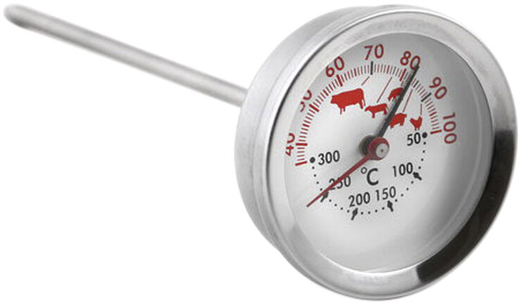 Stegetermometer stål Ø5cm L15cm