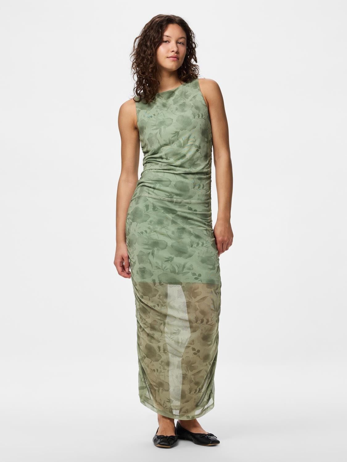 PCALLY SL BOATNECK ANKLE DRESS JRS