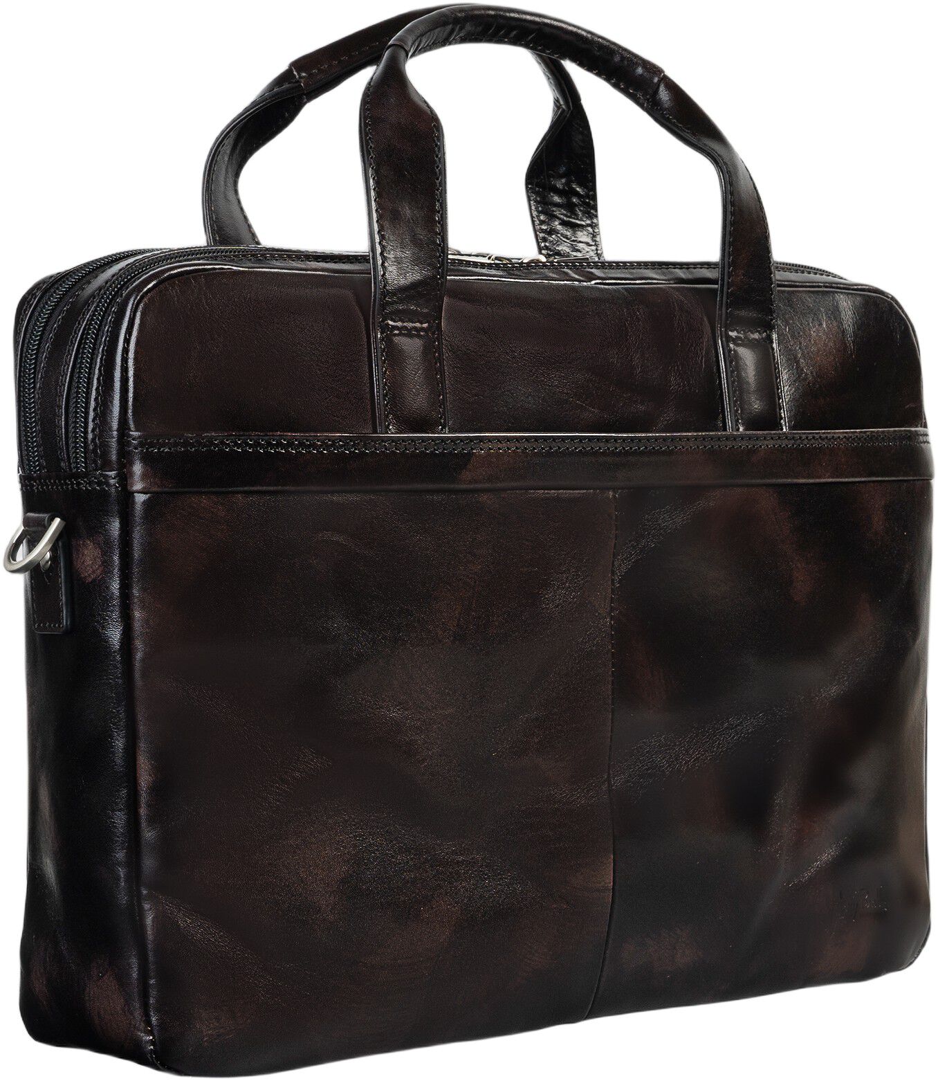 2 compartment Laptop briefcase van Gogh