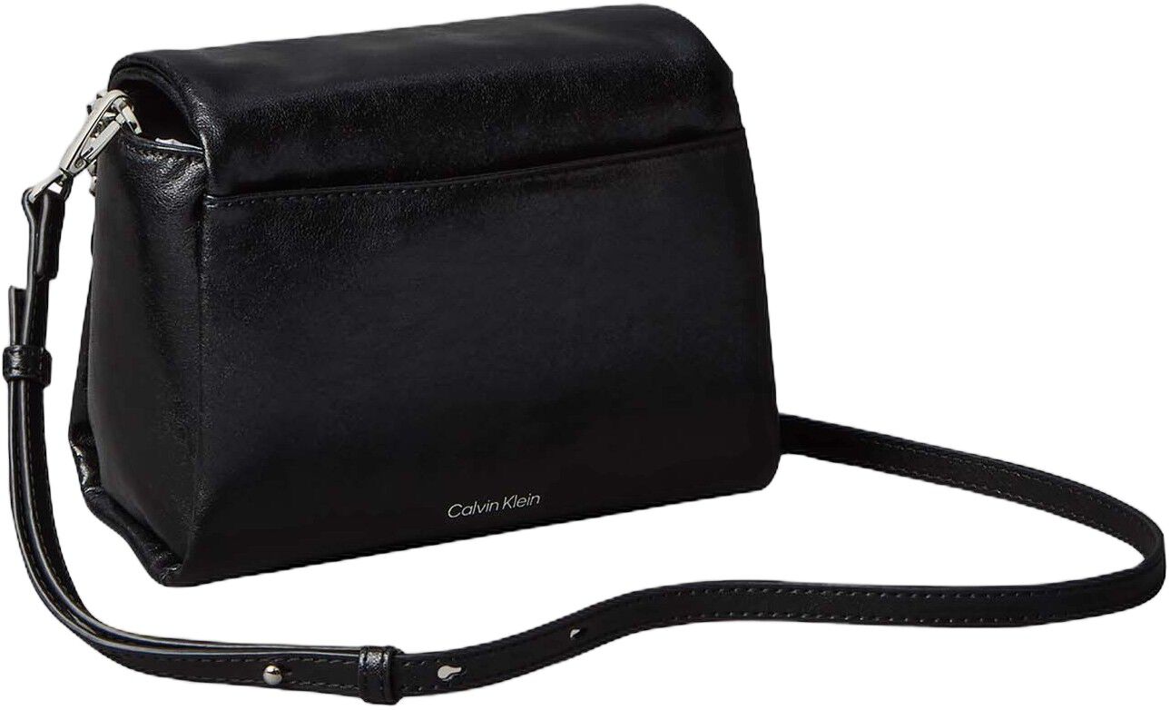 Padded Emblem Hardware Crossbody Bag