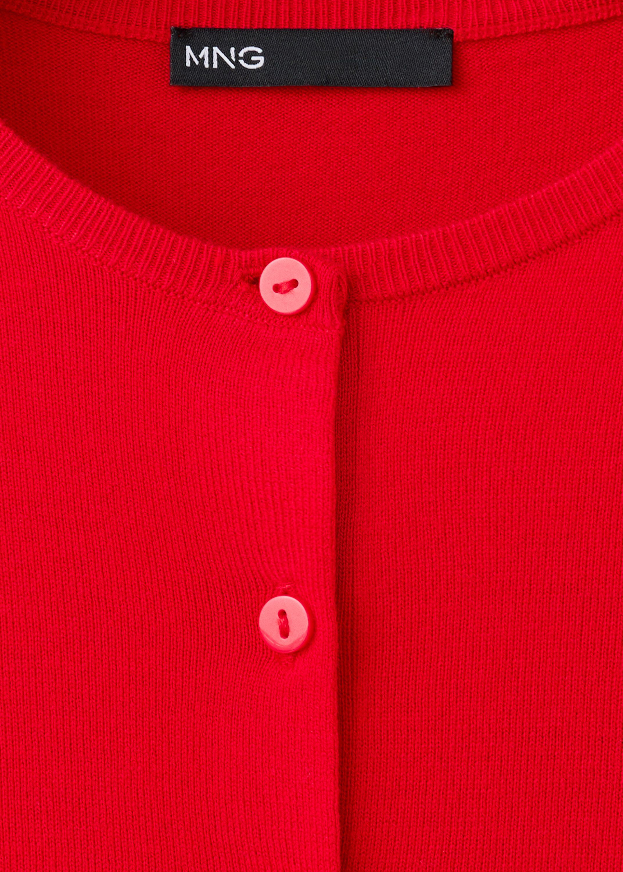 Knitted button cardigan