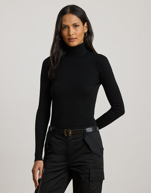 Ribbed Turtleneck Sweater