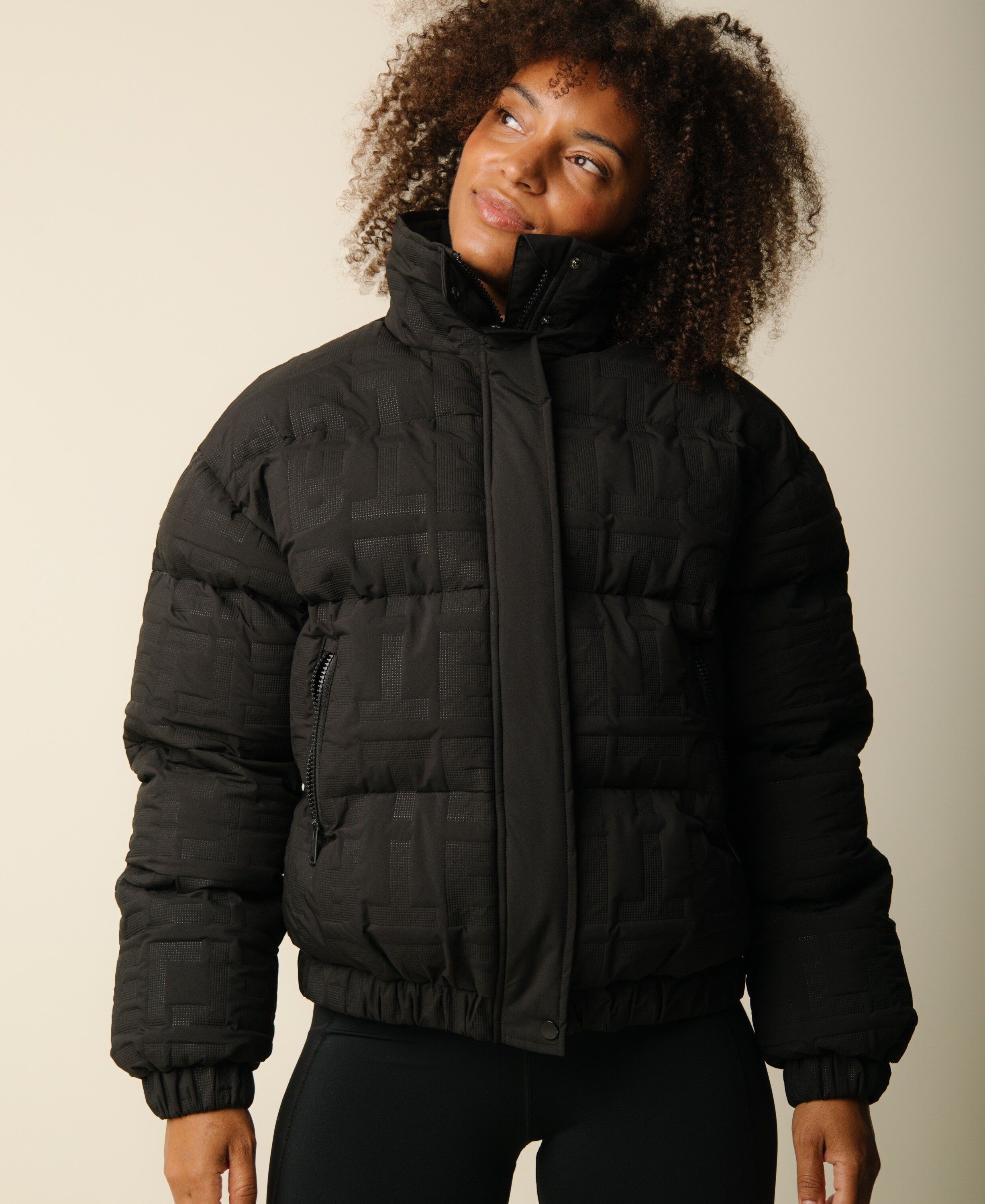 Cartel x Align by Blume puffer bomber jacket - Nero