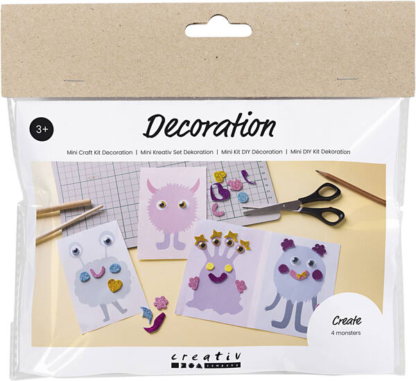 Mini DIY Kit Dekoration, Monstercollag