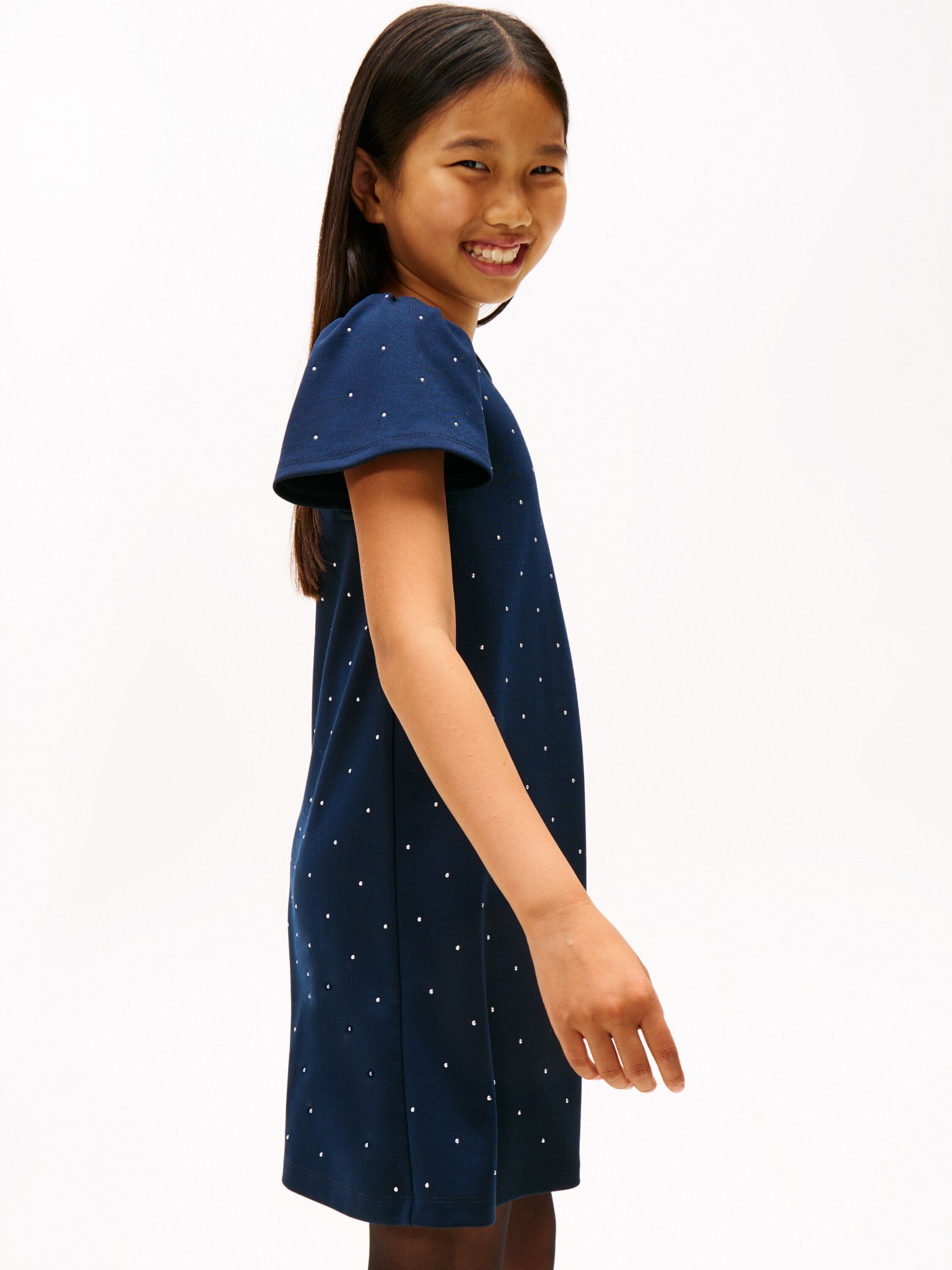 FESTIVE STUD ALINE DRESS SS