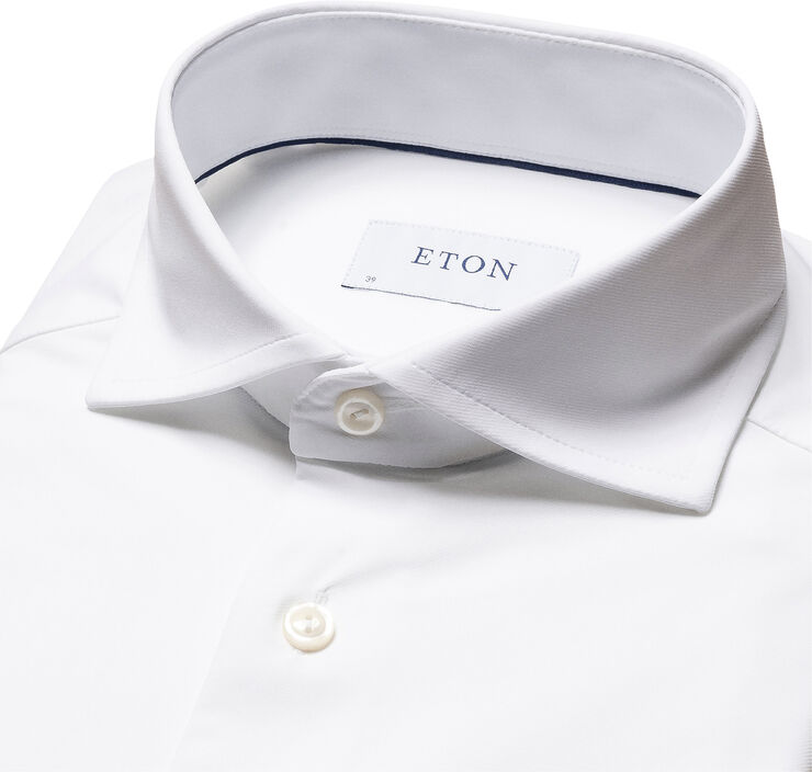 White Four-Way Stretch Shirt - Slim Fit