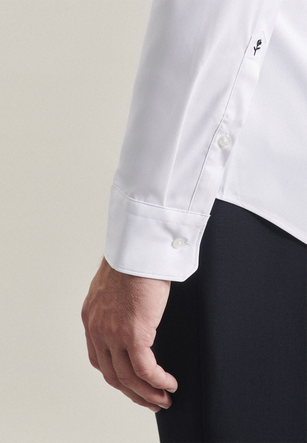 Performance shirt Slim Long sleeve Kent-Collar Uni