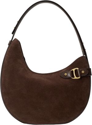 Suede Large Tasha Shoulder Bag