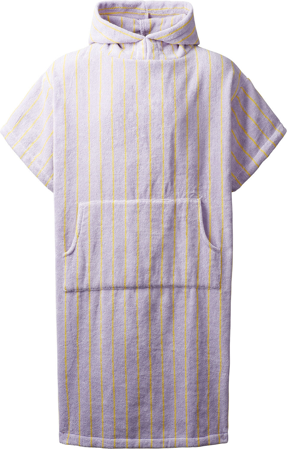 Naram Poncho - lilac & neon yellow