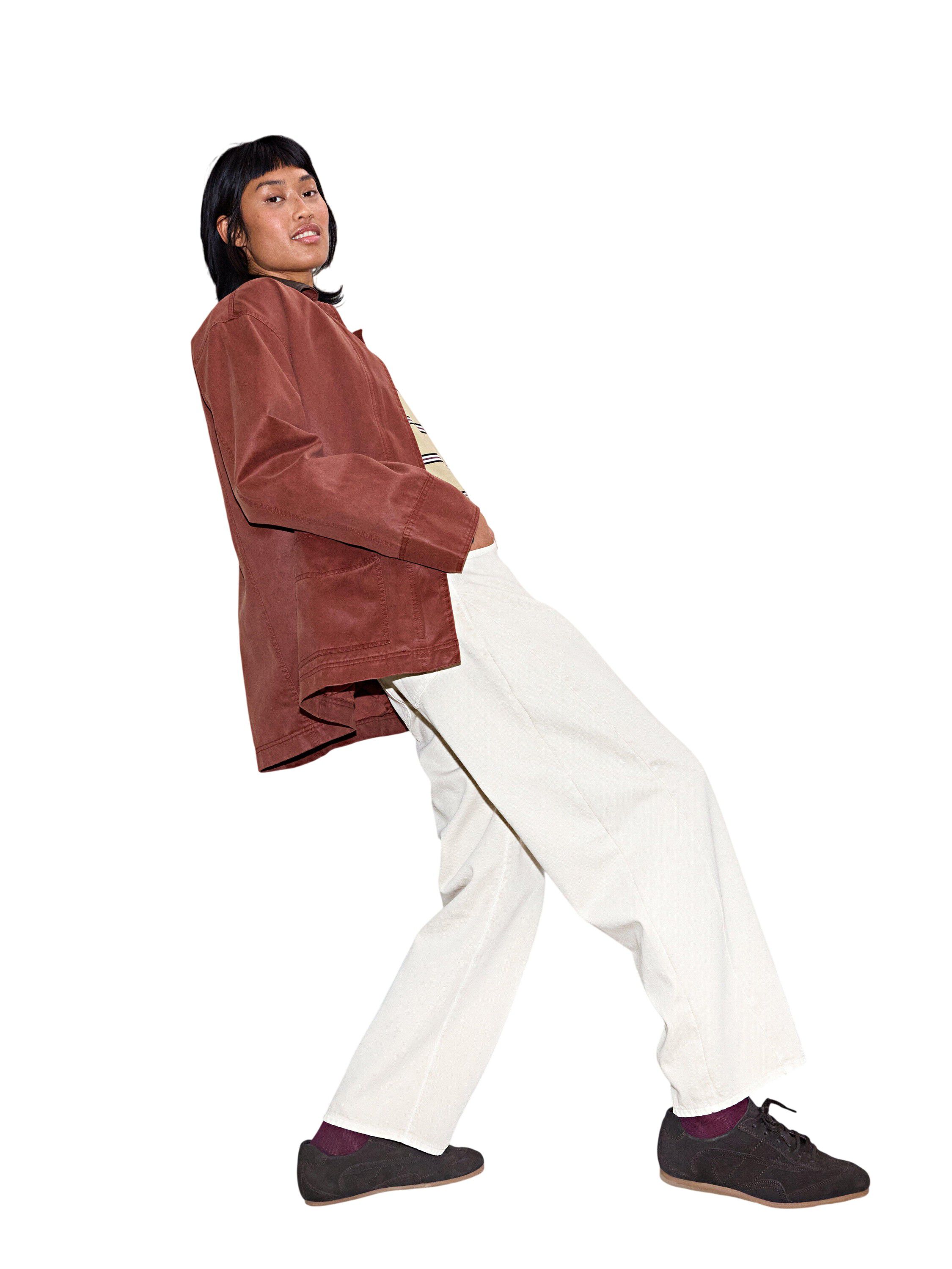 Vattert jakke med avslappet passfor