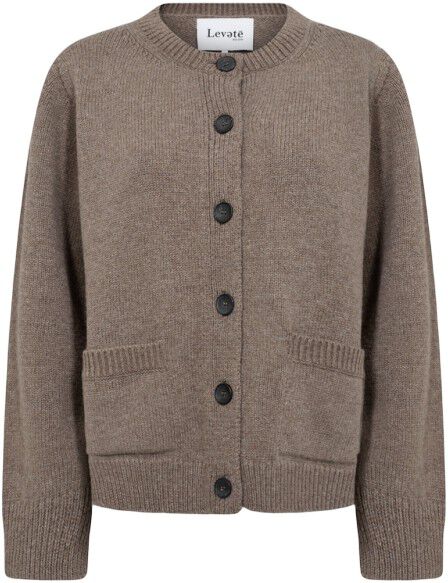 LR-PERLE 9 Cardigan Lys brun